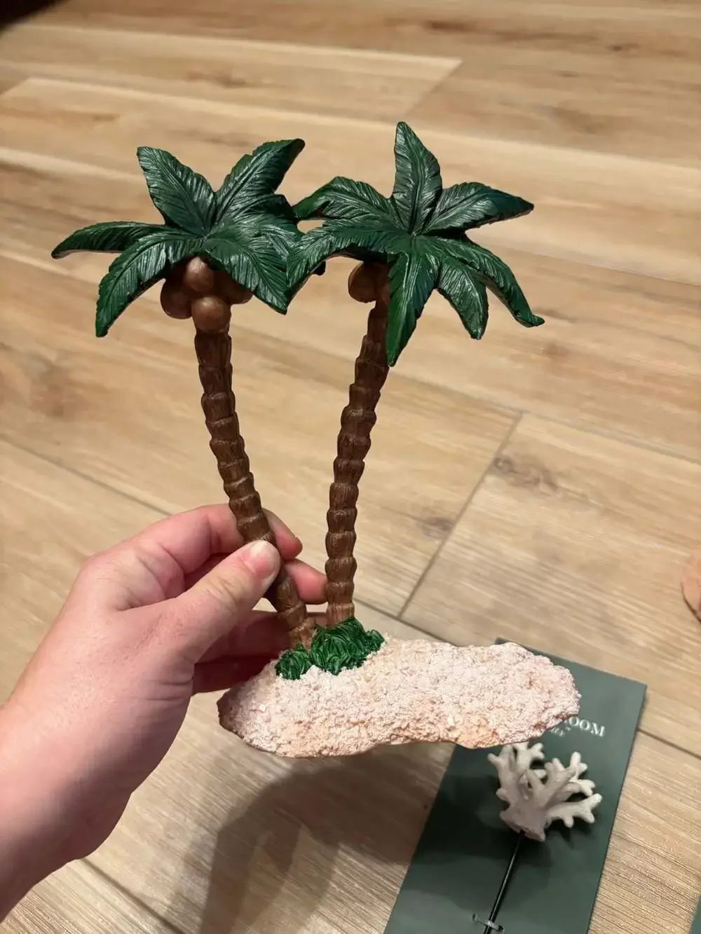 The Bloom Room Littles Sand Castle and Palm Tree Island Miniatures